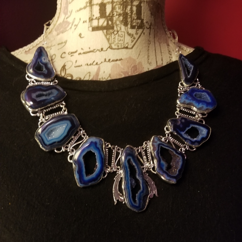 Batswana Agate 925 Statement Piece - image 2